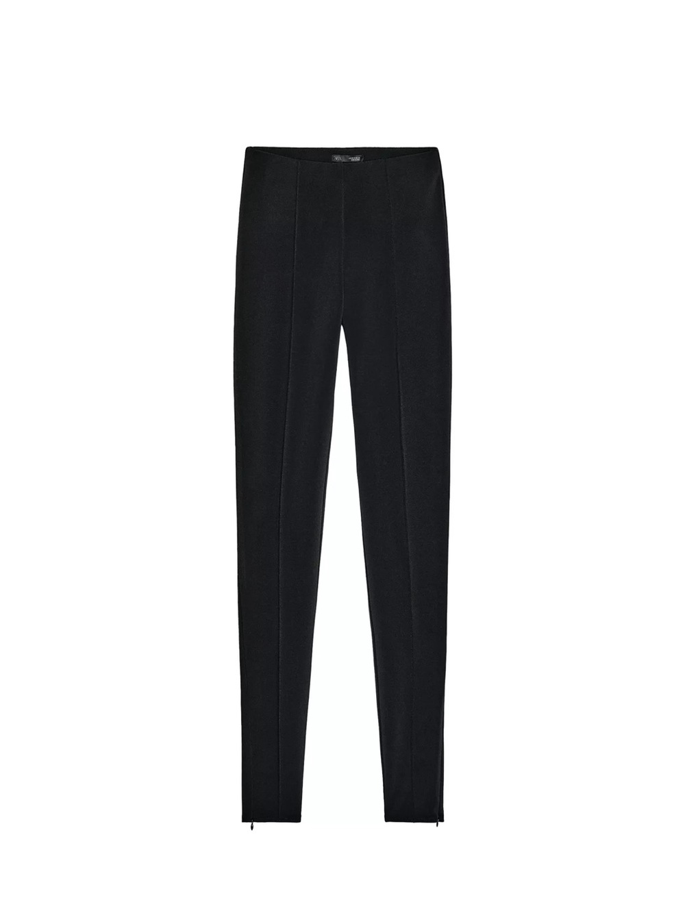 Zara Black Ponte Skinny Pull-On Pants